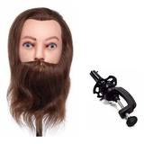 Manequim P Treino Com Barba Masculina 100 Natural C Suporte