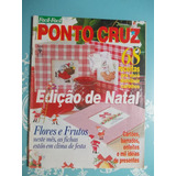 Manequim Ponto Cruz Edição De Natal Flores E Frutos Cartõ