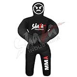 Manequim Shaza Para Fitness E Treinamento- Pose- Strike - Throw Wrestling Dummy Para 100 Cm- Punching Dummy Para MMA- Jiu-Jitsu- Judo- Karatê E Luta Livre E Sparring -preto-