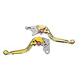 Manete Moto X Super Bike Par C Regulagens 3 4Dedos Dourado