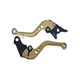 Manete Reforçado Esportivo Regulavel Cbr500r CB500F X Spencer Dourado Claro