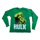 Manga Longa Hulk Camiseta Infantil Blusa Inverno Pra Criança