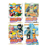 Manga Naruto Gold Kit 4 Primeiros Volumes Lacrados