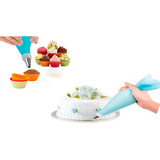 Manga Saco Confeiteiro Grande 40 Cm De Silicone Resistente 