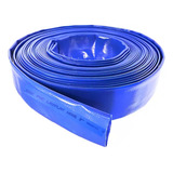 Mangueira Agua Flat Chata Azul 2 Pol 10 Metros Agro Ind