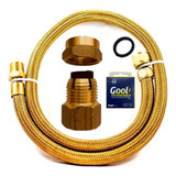 Mangueira Cobre 1 20mt Adaptador Instalação Gás Gn Ou Glp