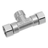 Mangueira De Aço Inoxidável Tee 304 De 3 Vias De Encaixe De