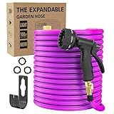 Mangueira De Jardim De 7 6 M Mangueira De Jardim Flexível Expansível 2 5x Mangueira De água De Látex Retrátil Leve Bocal De Pulverização De 10 Funções 2024 Novas 40 Camadas De Nano Borracha