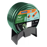 Mangueira De Jardim Tramontina Flex Com Suporte 30 Metro