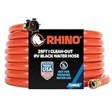 Mangueira De Limpeza Camco Para Tanque De água RhinoFLEX- Laranja- 7-6 M -22990-