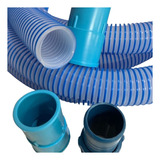 Mangueira De Piscina Siliconada 10m 2 Ponteiras E Adaptador