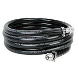 Mangueira De Transferência De Combustível Diesel NPT De 0 9 Cm ID NPT Com Braçadeiras Mangueira De Polímero Híbrido 145PSI 10BAR Comprimento De 3 Pés Preto
