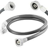 Mangueira Entrada Água Máquina De Lavar Universal 3m Metros Cinza Ledmang