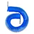 Mangueira Espiral 8 Mm Engate 1 4 P  Compressor 10mt Corneta Cor Azul