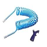 Mangueira Espiral Compressor 3 5 Metros 1 4 C Bico Soprador