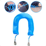 Mangueira Espiral Pu 10m 8mm Compressor Ar Engate Rápido