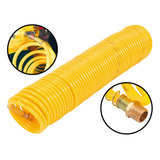 Mangueira Espiral Pu Amarelo 8mm X 15m Ar Comprimido Vonder