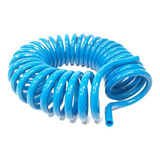 Mangueira Espiral Pu Azul 10mm X 10 Metros P Ar Comprimido