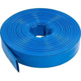 Mangueira Flat Chata Azul 30 Metros 2 Polegada Unico