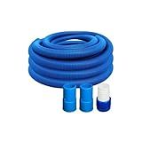 Mangueira Flexível Para Aspirar Piscina 8 Metros Resistente Com Ponteiras E Adaptador