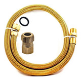 Mangueira Gás Encanado 80cm Cobre Flexivel Gas Gn Fogão