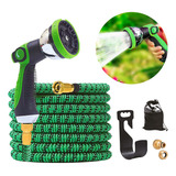 Mangueira Jardim Flexível Expansível 30 Metros 10 Modos Jato Revomax Cor Verde