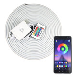 Mangueira Led Neon Rgb 25m Bluetooth Aplicativo Android Ios 110v