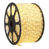Mangueira Led Redonda 100m 220v 4 Conectores Cor Da Luz Branco quente