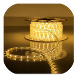 Mangueira Led Redonda 100m C Strobo 13mm Uso Externo 220v Cor Da Luz Branco quente