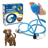 Mangueira Luva Para Banho Pet Ducha Pratica Chuveirinho Top Cor Azul