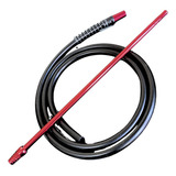 Mangueira Silicone Slim Anti Chamas Piteira Aluminio Barata Cor Cereja Preto
