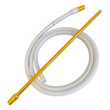 Mangueira Silicone Slim Anti Chamas Piteira Aluminio Barata Cor Dourado Branco