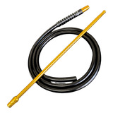 Mangueira Silicone Slim Anti Chamas Piteira Aluminio Barata Cor Dourado Preto