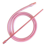 Mangueira Silicone Slim Anti Chamas Piteira Aluminio Barata Cor Rose Rose
