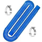 Mangueiras De Reposição Para Piscinas Acima Do Solo 3 5 Cm Mangueira De Bomba De Filtro De 150 Cm De Comprimento 1 Pacote De Mangueira De Bomba De Piscina Com 2 Grampos De Metal Azul 