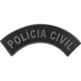 Manicaca Polícia Civil Emborrachado C velcro Ponto Militar