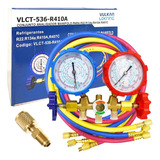 Manifold Ar Condicionado R410a R134a R22 R404 3 Mangueiras
