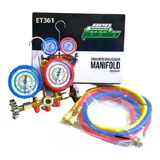 Manifold Ar Condicionado R410a R22 R404a 3 Mangueiras 90cm