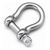 Manilha Balão 14mm Inox 316 Tipo Ferradura Lancha Barco