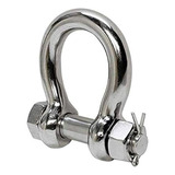 Manilha Curva Porca E Contra Pino 16mm 5 8 Em Aço Inox 316