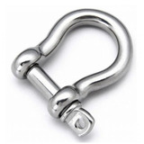 Manilha Em Aço Inox Balão 6mm 24x12 Uso Náutico