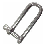 Manilha Reta Longa 4mm Inox