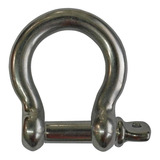 Manilha Tipo Ferradura Balão Em Aço Inox 316 14mm C Pino