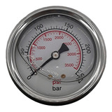 Manometro 250 Bar Horizontal Com Glicerina R 1 4 Npt