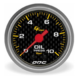 Manômetro Carbon Oil 10 Bar 52mm