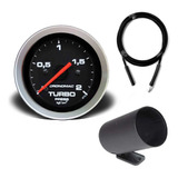 Manômetro Cronomac Turbo 2kg Sport Kit 2 5m Rosca 1 8 Copo