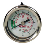 Manômetro De Saturação Ikron 10 Bar   140 Psi