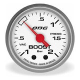 Manômetro Drag Boost 1 A 2 Bar 52mm