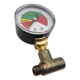 Manômetro Medidor De Pressão Botijão Gás Glp Gn 1 8npt Tee