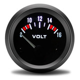Manometro Voltimetro Vots 52mm 8 16v Instrumento Medidor